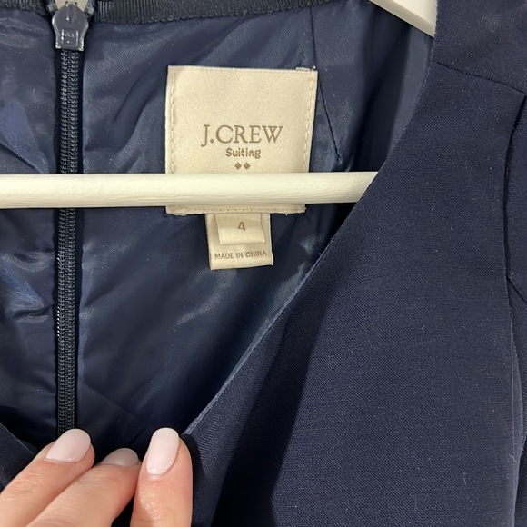 J.Crew Suit Dress Navy Blue - Picture 3 of 3